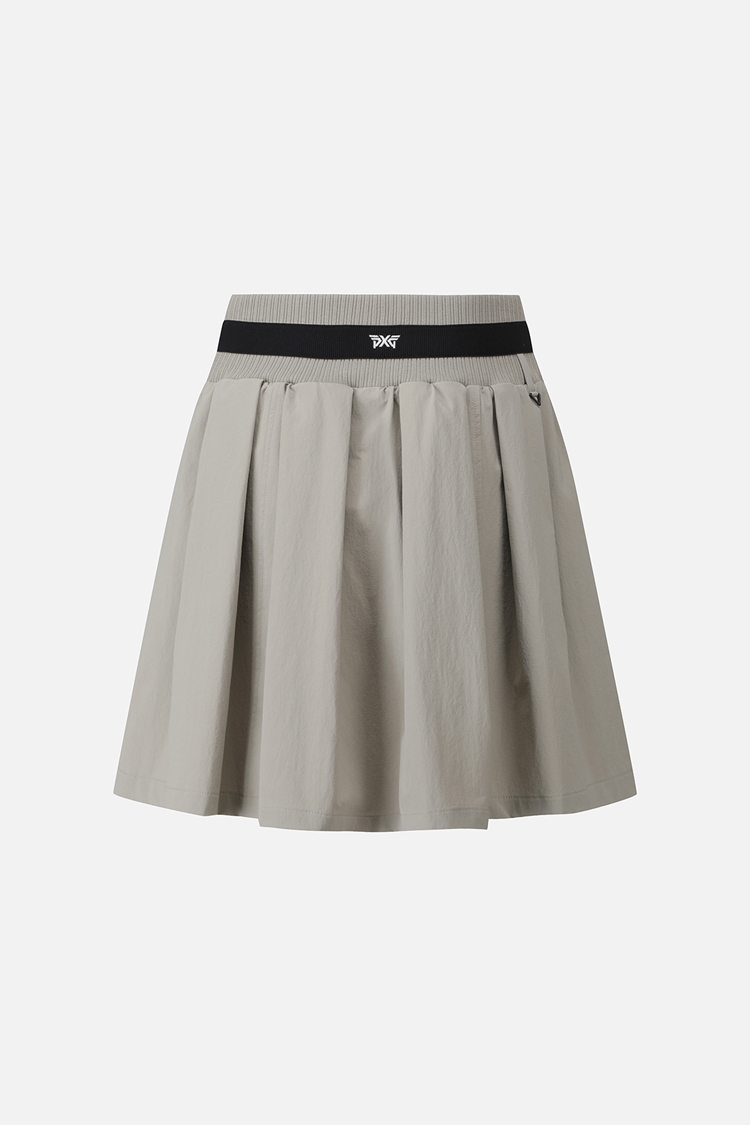 WOMEN SUMMER HIGH WAIST BELTED SKIRT