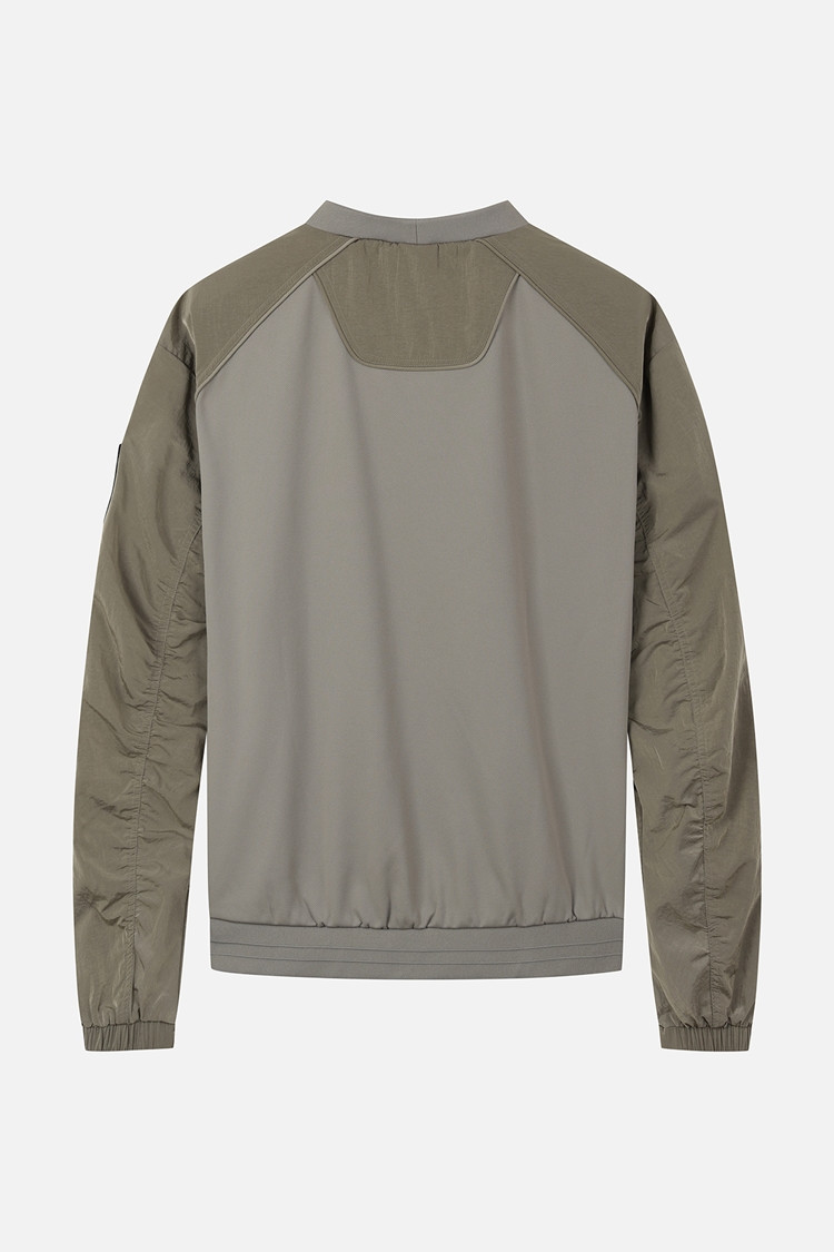 MEN GENO WOVEN HYBRID ROUND LONG SLEEVE