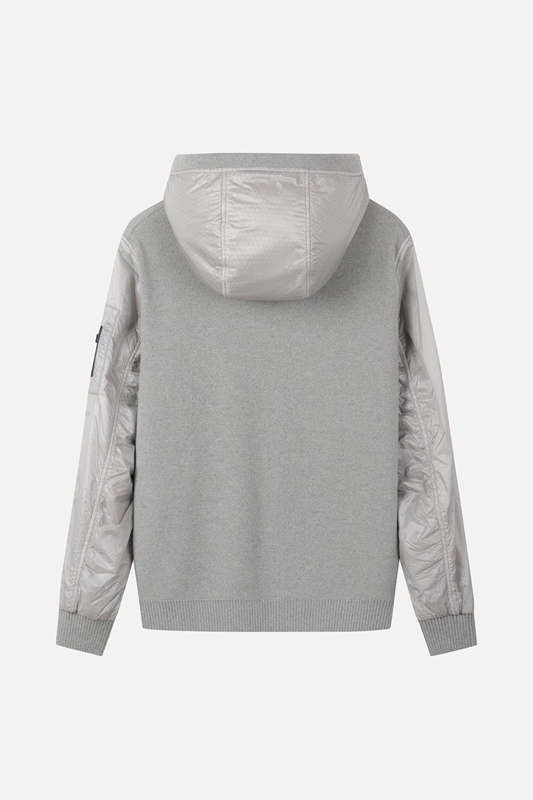 MEN HYBRID HOODED SWEATER PKFPM410911 L/GREY 상품 이미지 2