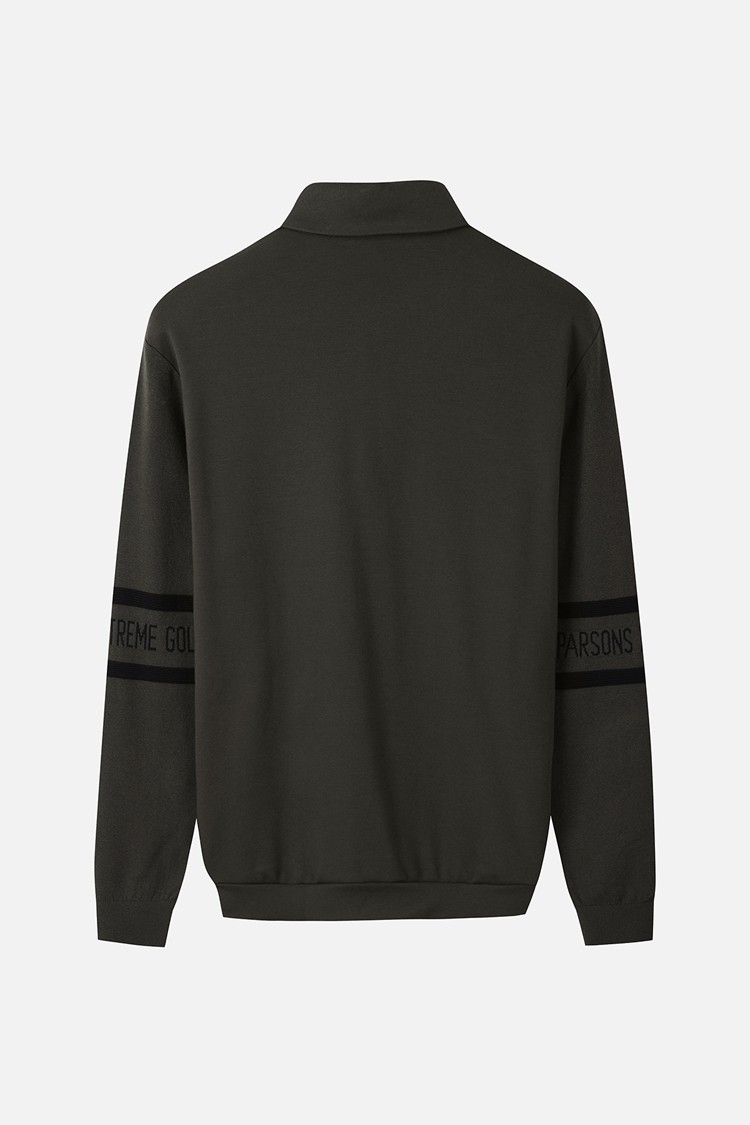 MEN RECON KNIT HYBRID COLLAR LONG SLEEVE PKWCM211451 KHAKI 상품 이미지 2