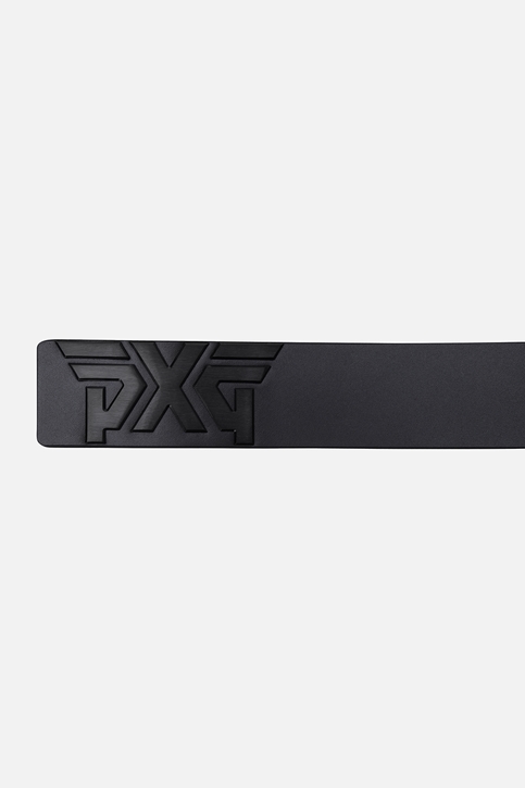 BLACK BUCKLE LOGO BELT-MEN