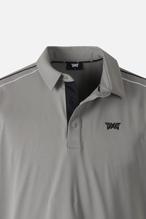 LINE POINT COLLAR SHORT-SLEEVE