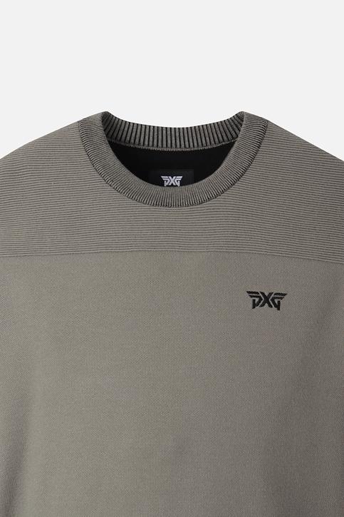 NEW TEXTURED ROUND NECK SWEATER