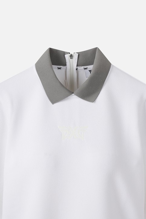WOMEN WINTER BACK ZIP COLLAR LONG-SLEEVE