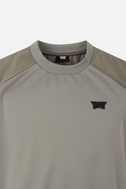 MEN GENO WOVEN HYBRID ROUND LONG SLEEVE