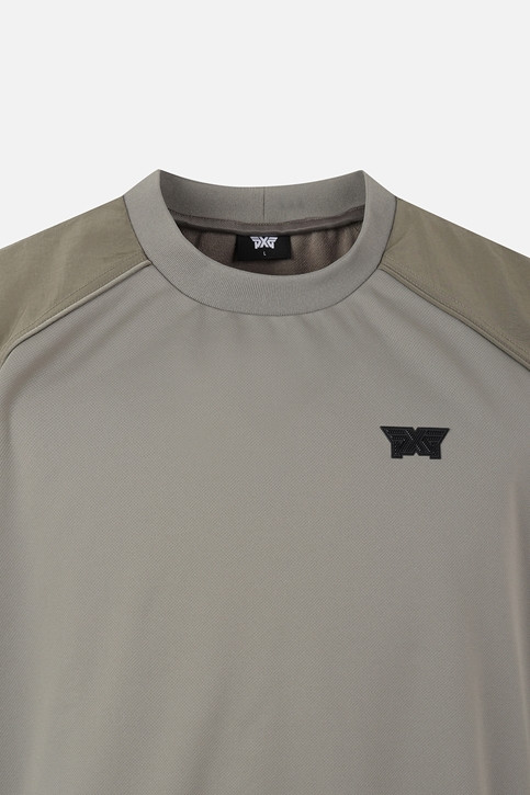 MEN GENO WOVEN HYBRID ROUND LONG SLEEVE