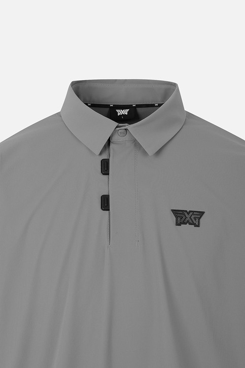 MEN WOVEN COLLAR LONG SLEEVE