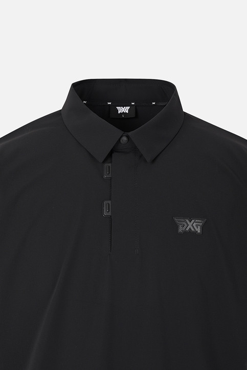 MEN WOVEN COLLAR LONG SLEEVE