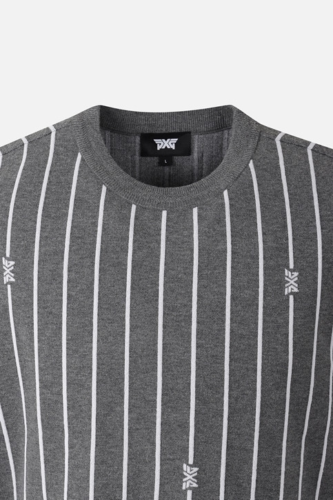 MEN STRIPE PATTERN SWEATER VEST