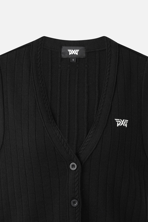 WOMEN OPEN FRONT KNIT VEST