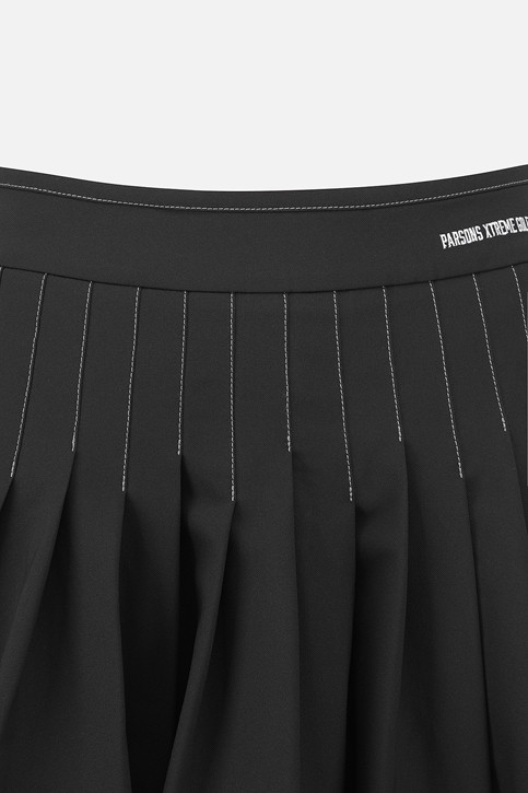 WOMEN PLEATED FLARE SKIRT