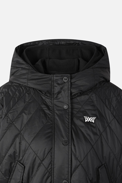 WOMEN 2 IN 1 RE-WOOL PADDED JACKET PKFPW630721 BLACK 상품 이미지 3