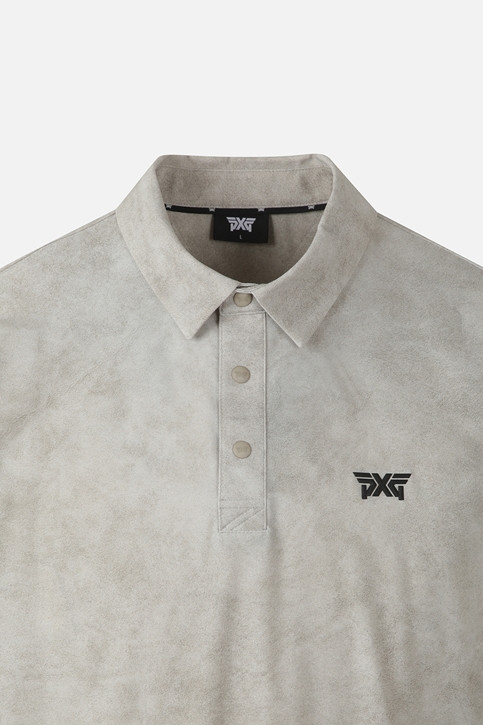 MEN PATTERN COLLAR SHORT SLEEVE