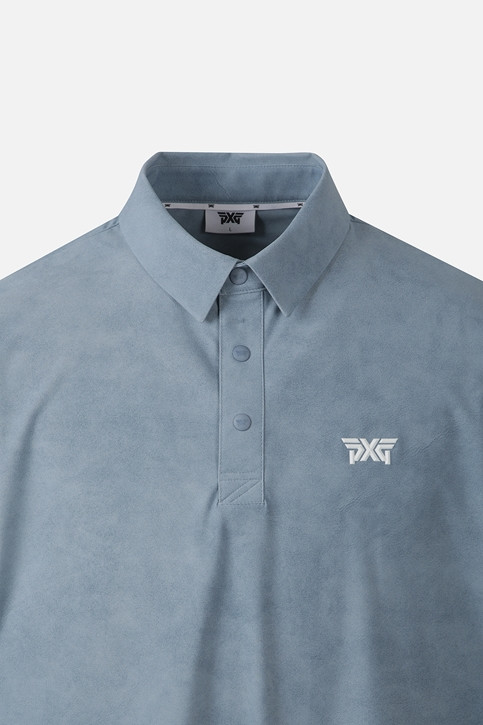 MEN PATTERN COLLAR SHORT SLEEVE