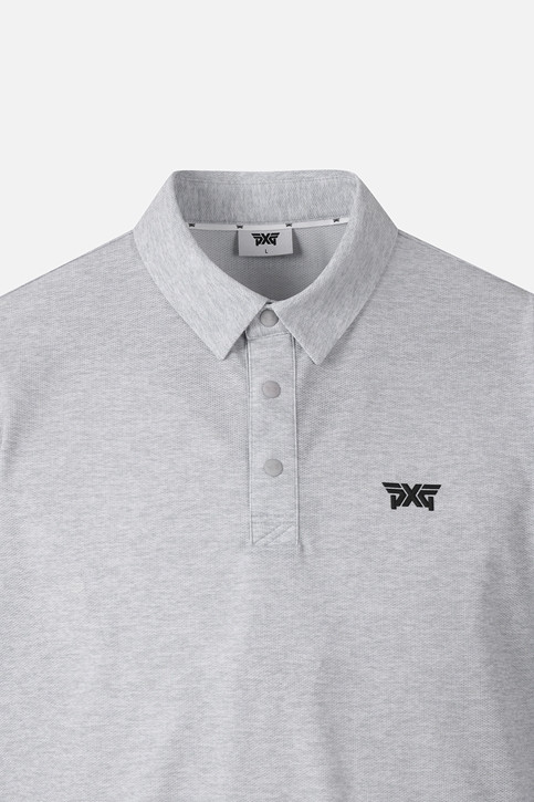 MEN TWO-TONE PRINT COLLAR SHORT SLEEVE