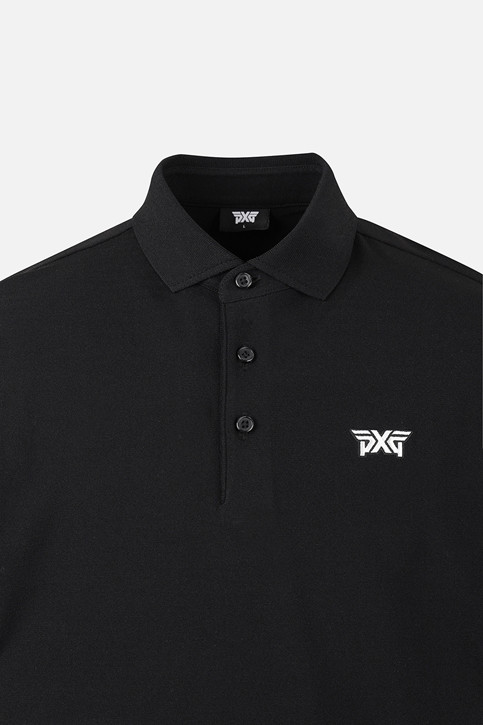 MEN ESSENTIAL SHORT SLEEVE COLLAR SWEATER