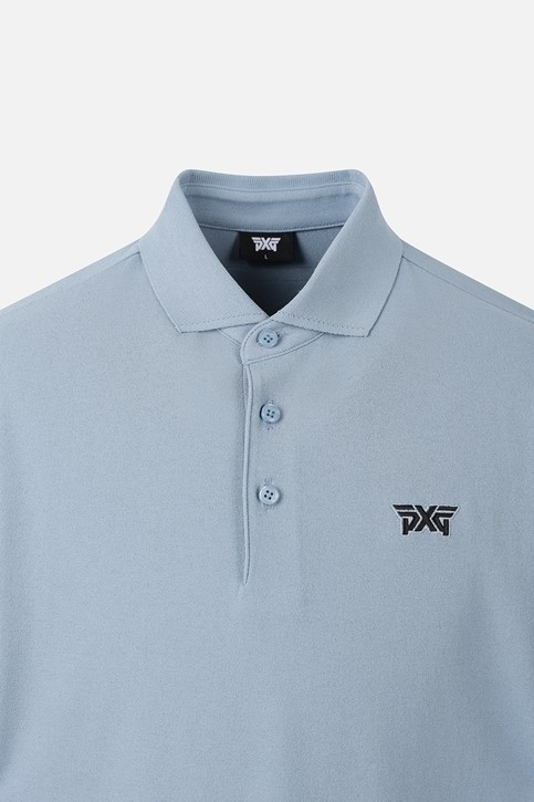 MEN ESSENTIAL SHORT SLEEVE COLLAR SWEATER