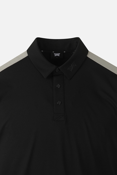 MEN KNIT-SLEEVE COLLAR SHORT SLEEVE