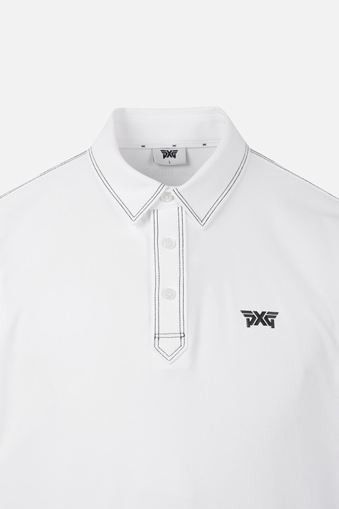 MEN STITCH POINT COLLAR SHORT SLEEVE