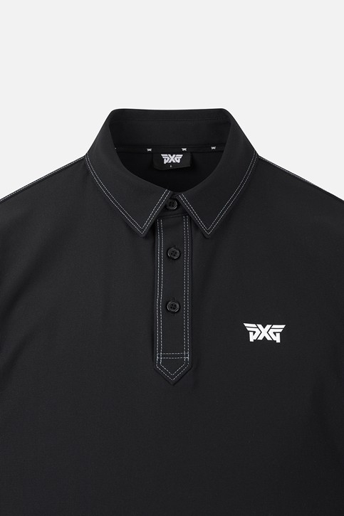 MEN STITCH POINT COLLAR SHORT SLEEVE