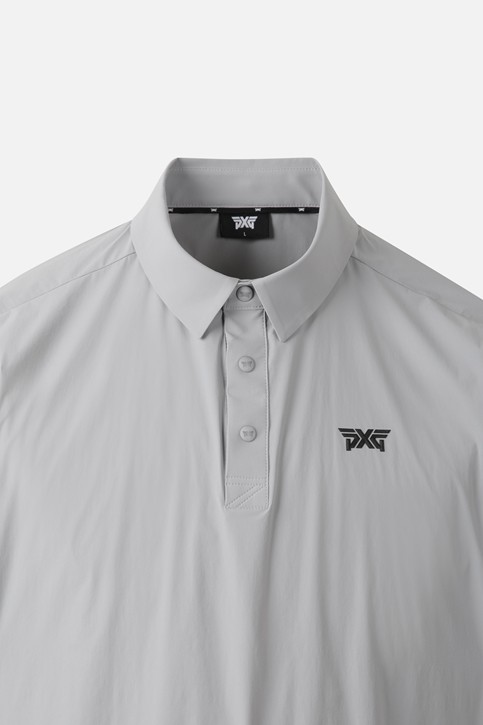 MEN WOVEN LOOSE FIT COLLAR SHORT SLEEVE