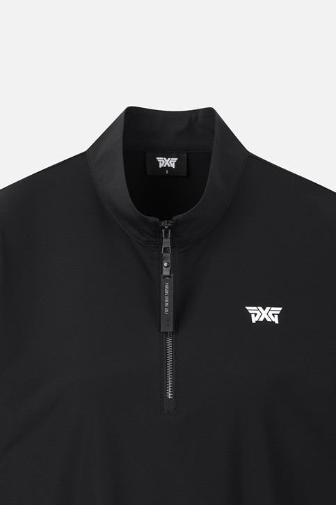 WOMEN PERFORATED ZIP-UP SHORT SLEEVE