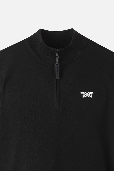 MEN HALF ZIP-UP SWEATER