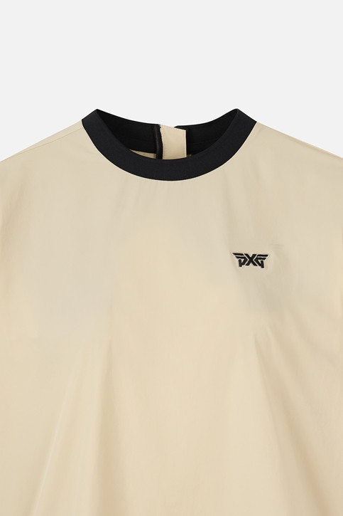 WOMEN WOVEN ROUND NECK LONG SLEEVE