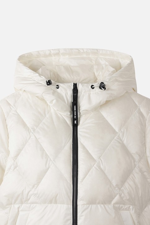 WOMEN SHORT-SLEEVE DOWN JACKET PKWCW631001 WHITE 상품 이미지 3
