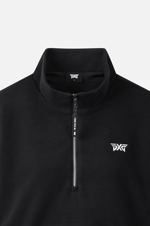 WOMEN ESSENTIAL HALF-ZIP LONG SLEEVE PKWPW111421 BLACK 상품 이미지 3