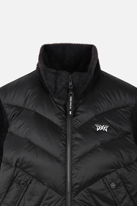 WOMEN KNIT HYBRID DOWN JACKET PKWPW631221 BLACK 상품 이미지 3