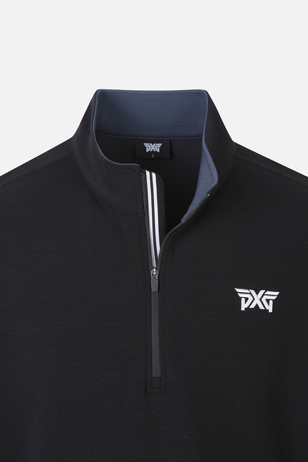 HALF ZIP LONG SLEEVE T-SHIRT