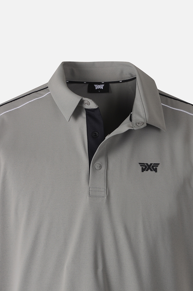 LINE POINT COLLAR SHORT-SLEEVE