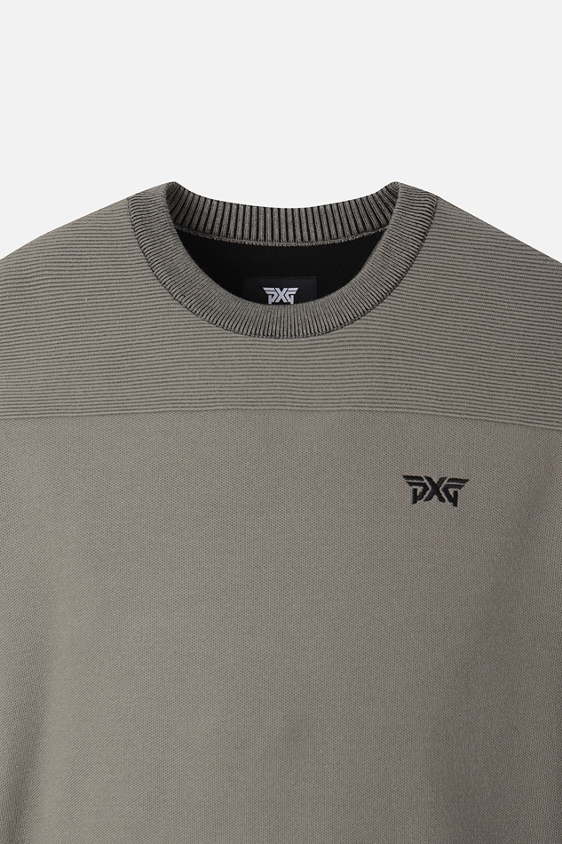 NEW TEXTURED ROUND NECK SWEATER