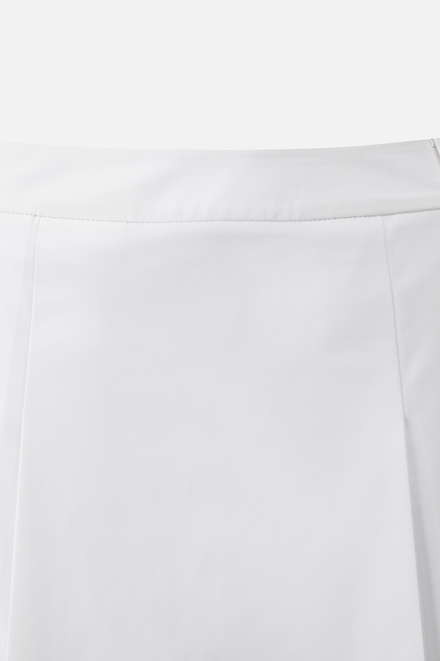 WOMENS PERFORATION PLEATED SKIRT