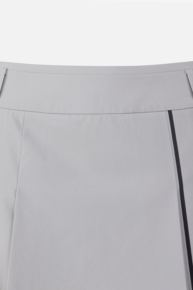 WOMEN SUMMER BIG LOGO PLEATED SKIRT