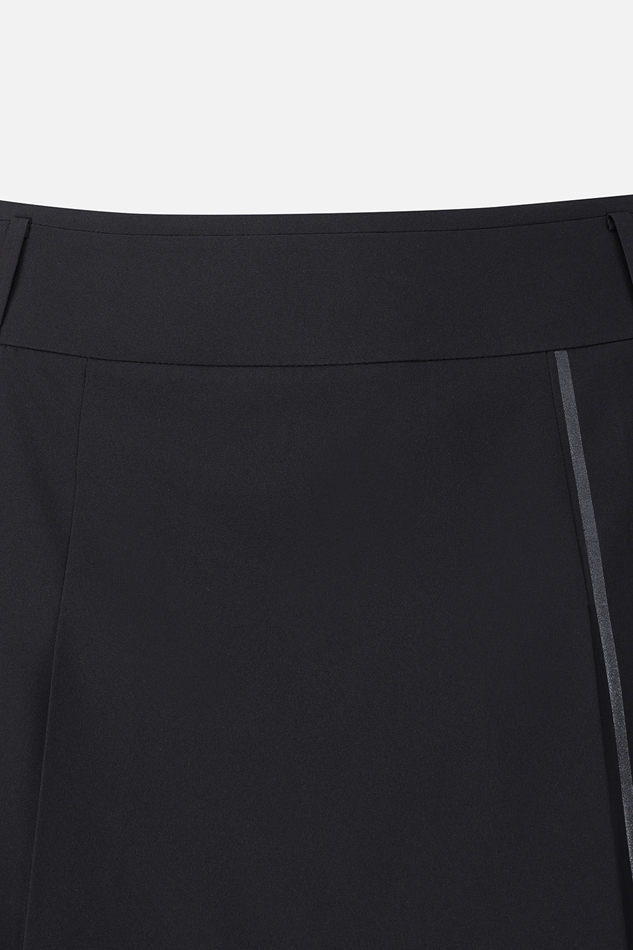 WOMEN SUMMER BIG LOGO PLEATED SKIRT
