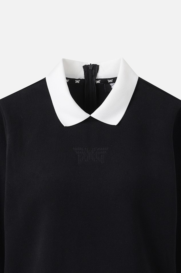 WOMEN WINTER BACK ZIP COLLAR LONG-SLEEVE