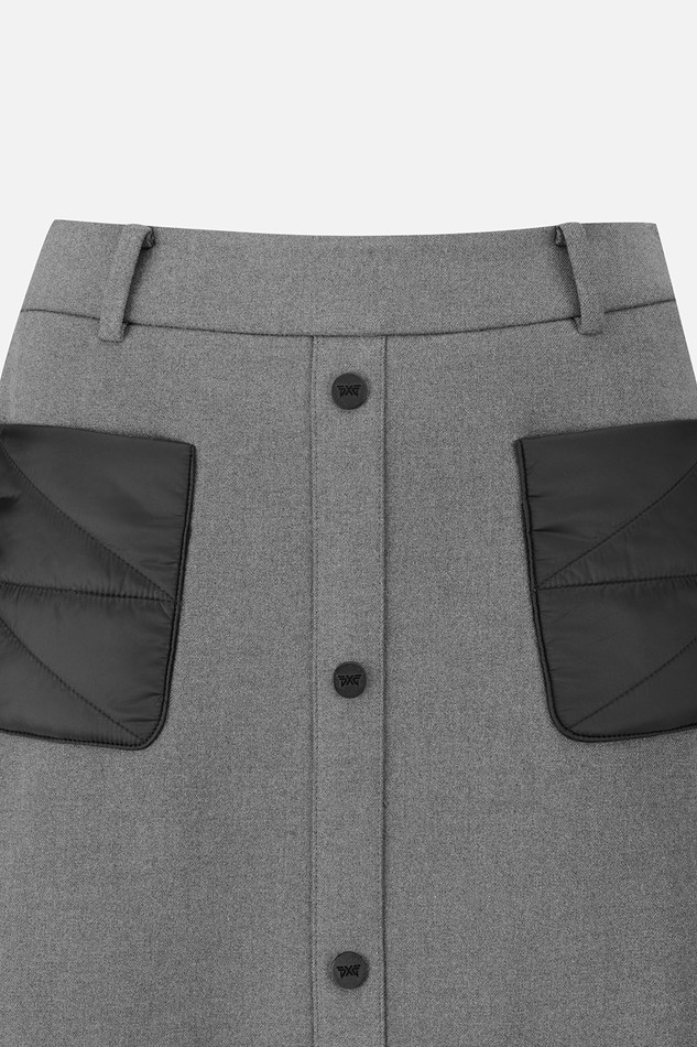 WOMEN WINTER QUILTING POINT SKIRT