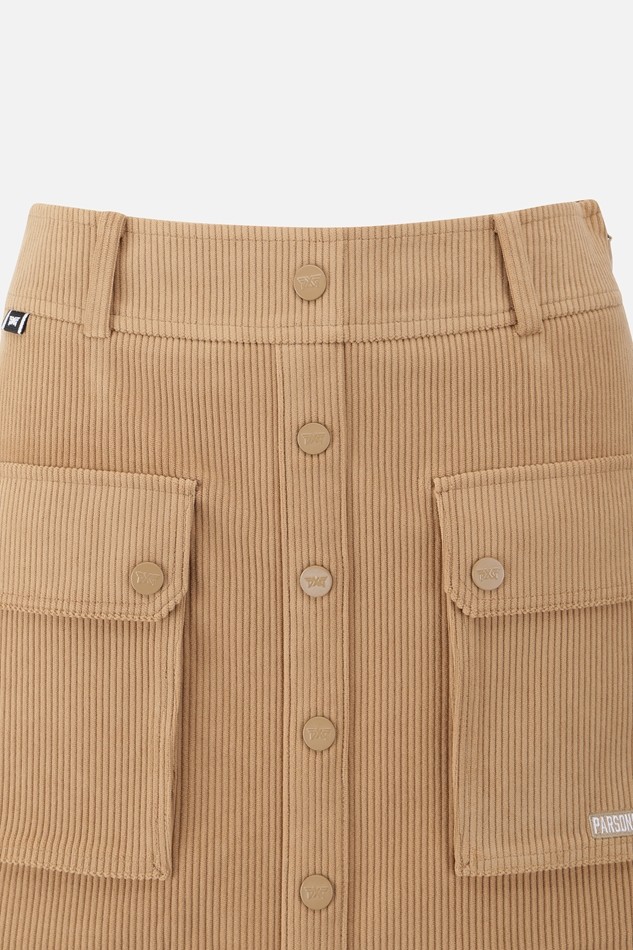 WOMEN CORDUROY SKIRT PKFCW560505 BEIGE 상품 이미지 3