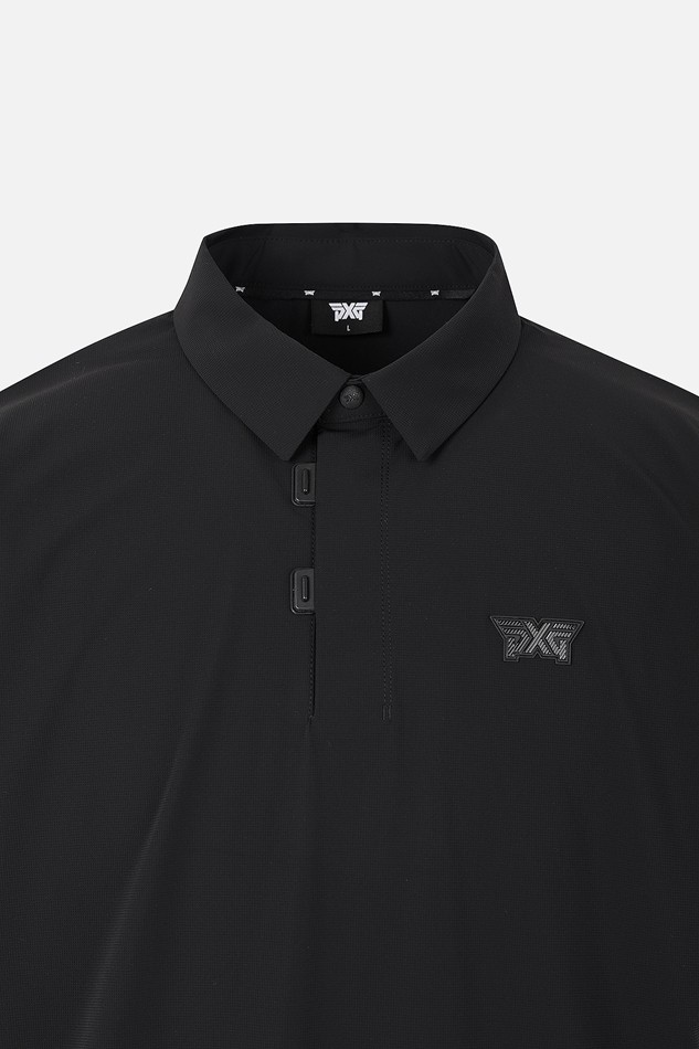 MEN WOVEN COLLAR LONG SLEEVE