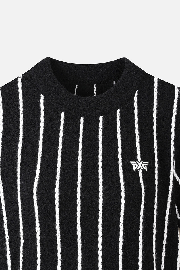 WOMEN SHORT-SLEEVE SWEATER PKFPW410121 BLACK 상품 이미지 3