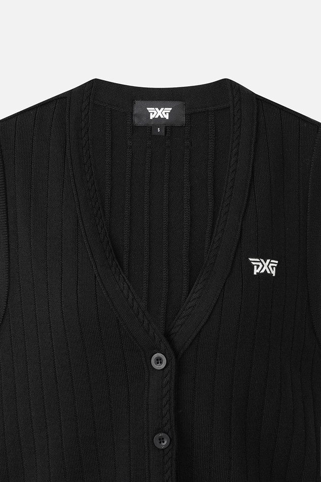 WOMEN OPEN FRONT KNIT VEST