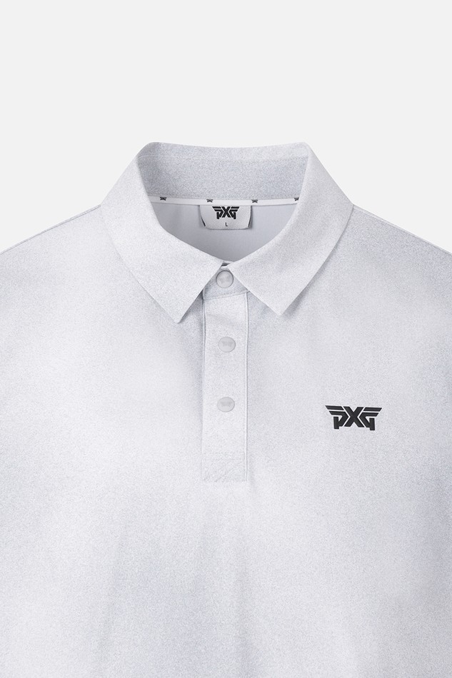 MEN GRADATION PATTERN COLLAR SHORT SLEEVE