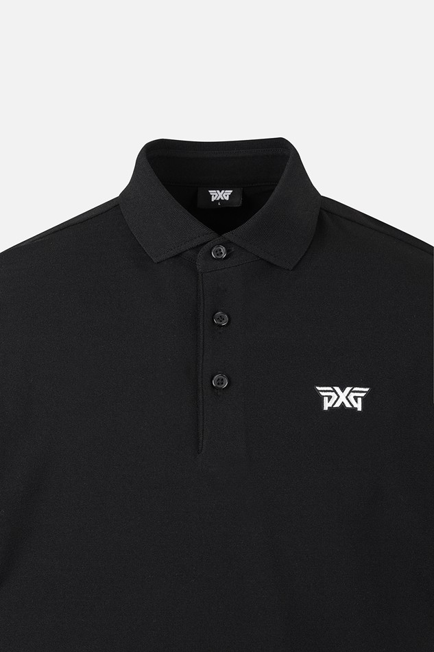 MEN ESSENTIAL SHORT SLEEVE COLLAR SWEATER