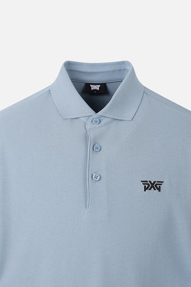 MEN ESSENTIAL SHORT SLEEVE COLLAR SWEATER