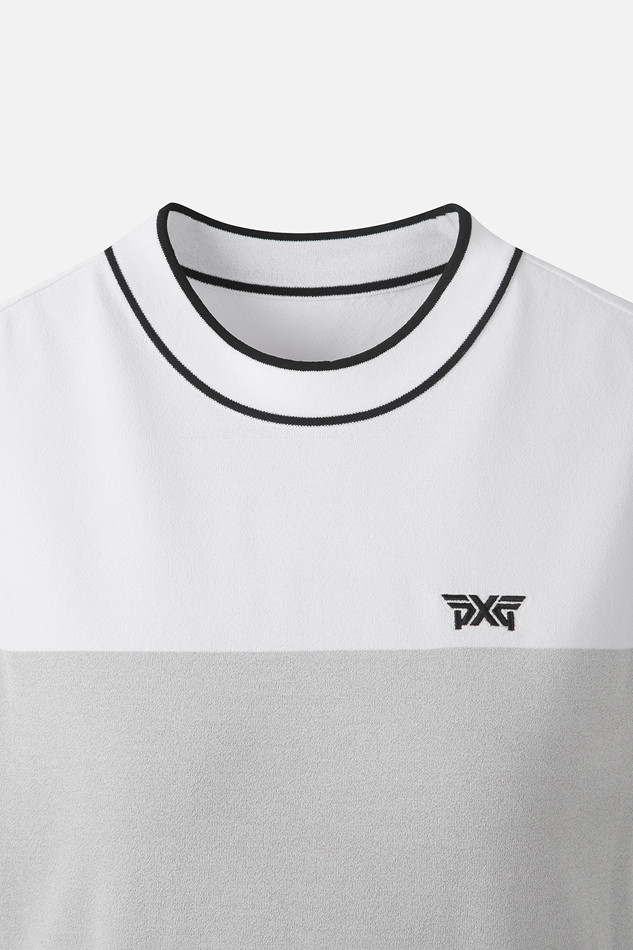 WOMEN COLOR BLOCK KNIT SLEEVELESS