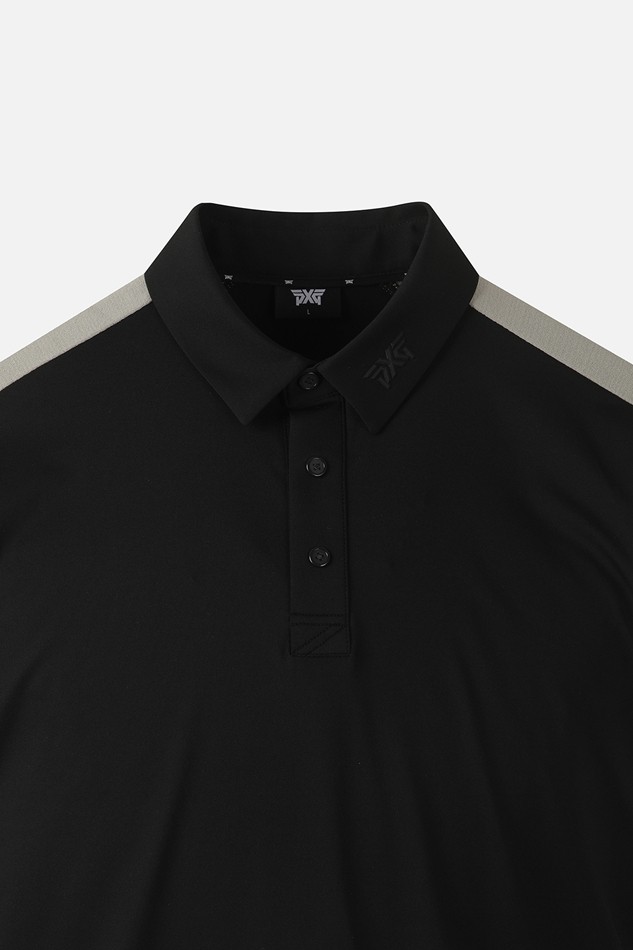 MEN KNIT-SLEEVE COLLAR SHORT SLEEVE