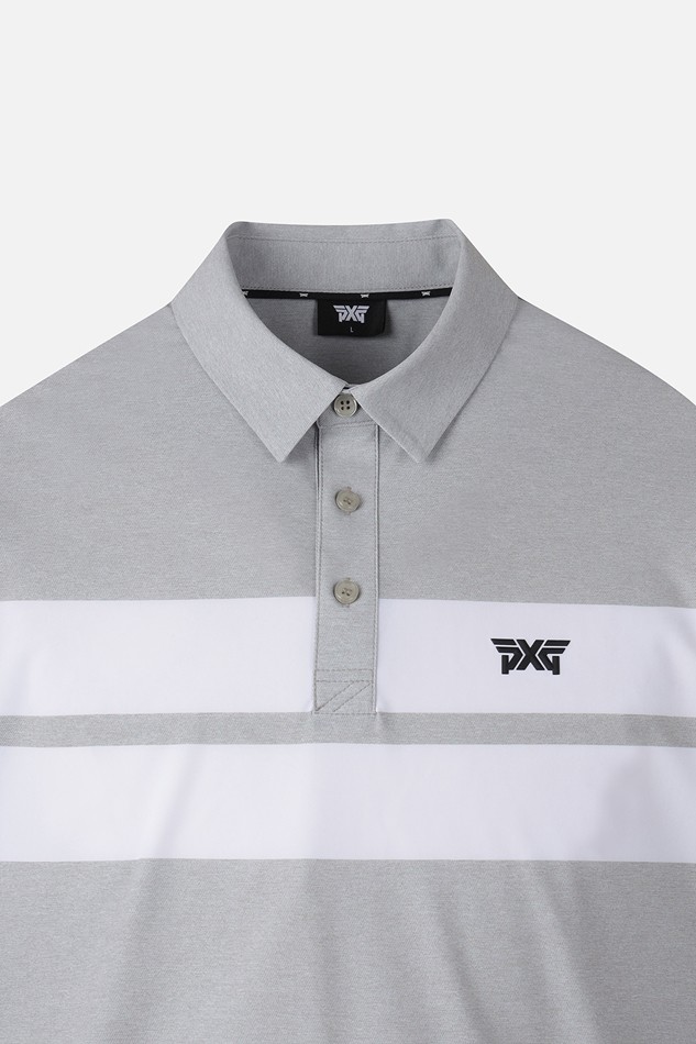 MEN COLOR BLOCKED PRINT COLLAR SS