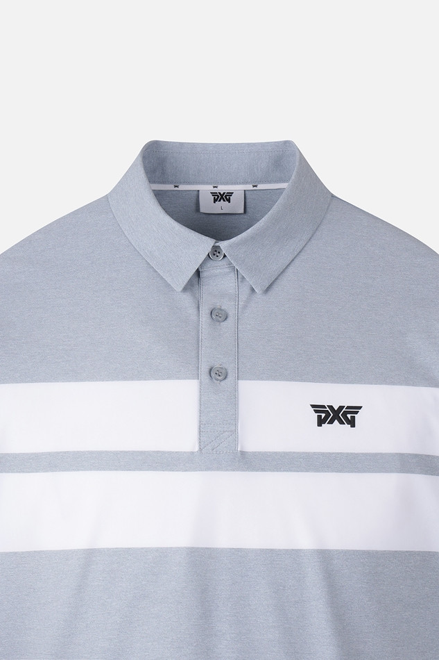 MEN COLOR BLOCKED PRINT COLLAR SS